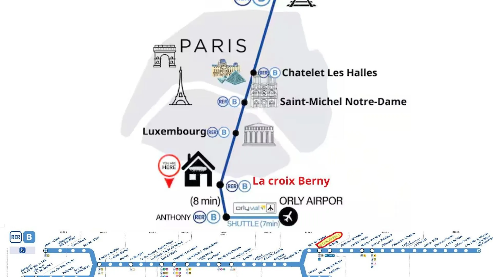Apartmán Bleu Serenity Aux Pied De Paris Châtenay